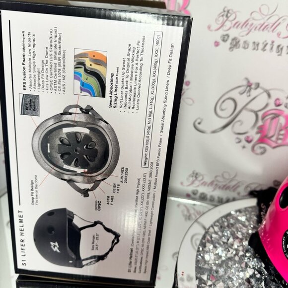 S-ONE Pink Helmet neon pink hot pink ombré blackstraps new trusted by the pros - Picture 5 of 13